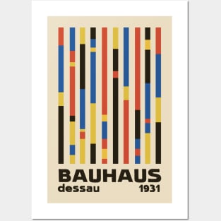 Bauhaus Dessau 1931 Modernist Minimal Homage Posters and Art